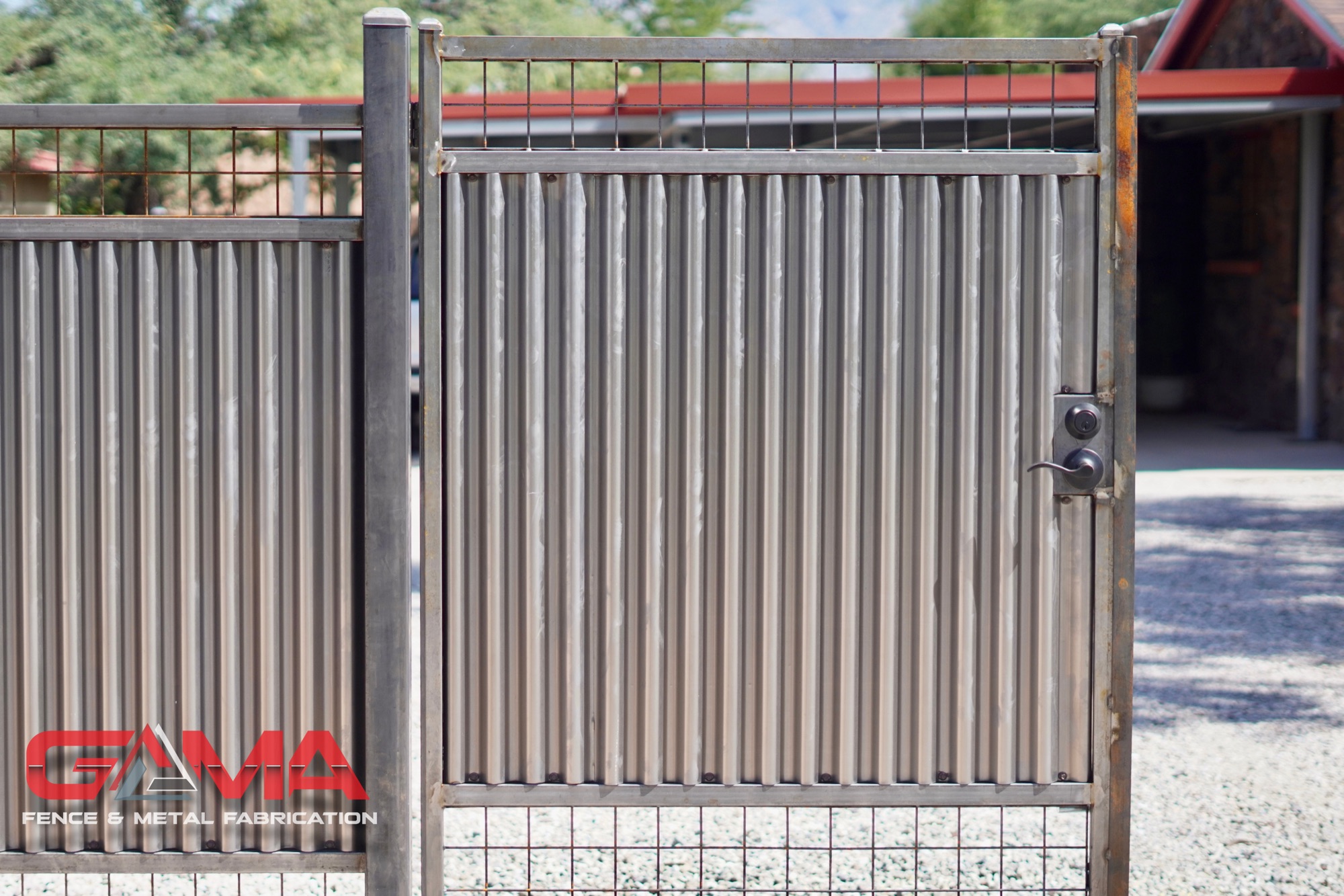 Corrugated Metal Privacy Fence — Residential Fencing in Marana, AZ