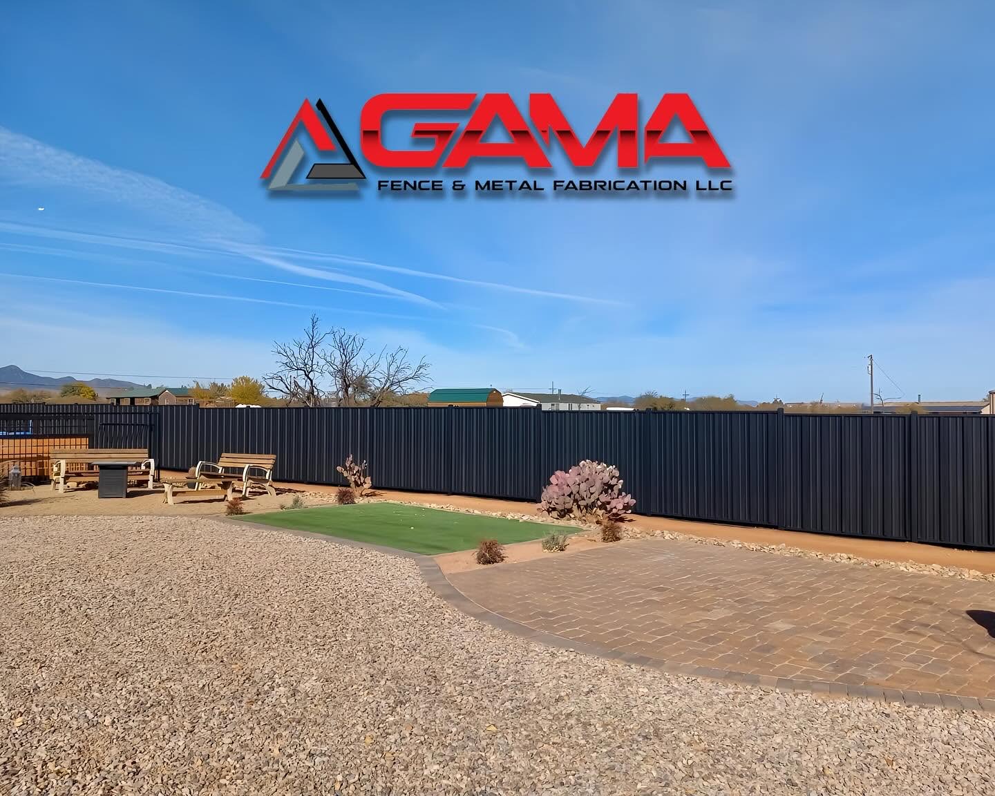 Custom Entry Gate — Residential Fencing in Marana, AZ