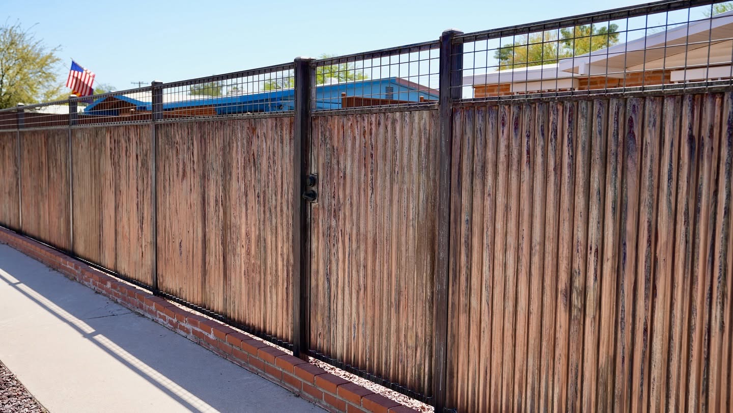 Modern Horizontal Fence — Residential Fencing in Marana, AZ