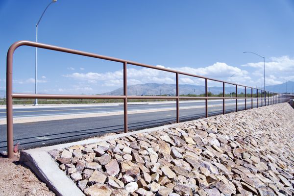 Electrostatic Painted Handrail — Gama Fence Tucson AZ